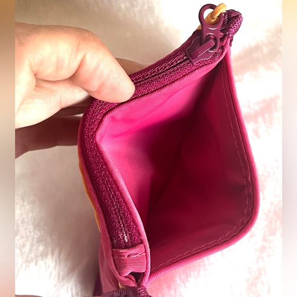 Lululemon True Identity Card Case Color: Wild Berry/Mango Dream/Raspberry - Picture 2 of 8